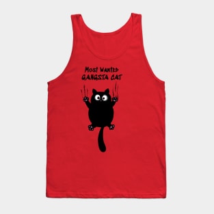 Most wanted gangsta Cat - Catsondrugs.com Tank Top